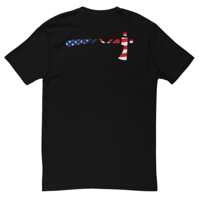 American Flag Tomahawk Short Sleeve T-shirt - Image 2